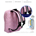 Pink PU children's backpack